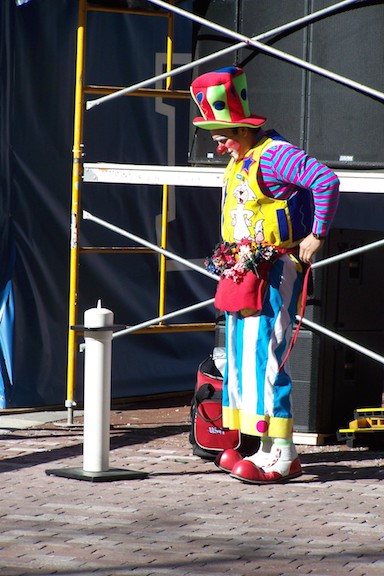 A person wearing a costume

Description automatically generated