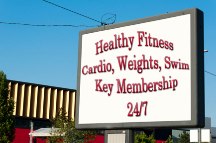 HealthClubSign
